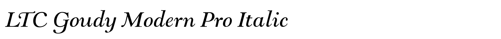 LTC Goudy Modern Pro Italic image